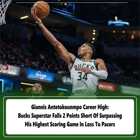 giannis antetokounmpo career high points|Giannis Antetokounmpo Highest Scoring Games.